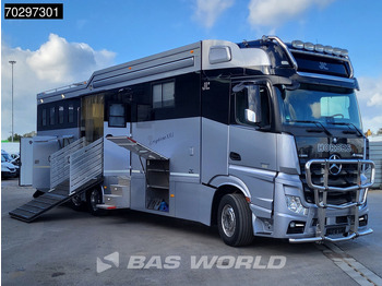 马匹运输车 Mercedes-Benz Actros 2551 6X2 Pferdetransport Horse truck + Living Standairco Navi ACC Automatic Euro 6：图3