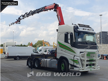 栏板式/ 平板卡车, 起重车 Volvo FH 500 FH 6X4 Full-Air Liftachse HMF 2820K-RCS Crane+JIB Remote Control I-ParkCool VDS LED Kran：图3