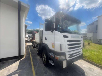 栏板式/ 平板卡车 Scania G480 8X4 GRUE FASSI：图2