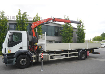 栏板式/ 平板卡车, 起重车 IVECO STRALIS 19.310 E6 / Flatbed 19 EPAL / FASSI F135 / 225 MTH! / 5.7 T：图4