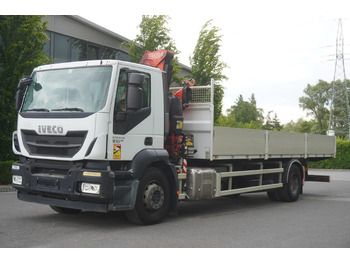 栏板式/ 平板卡车, 起重车 IVECO STRALIS 19.310 E6 / Flatbed 19 EPAL / FASSI F135 / 225 MTH! / 5.7 T：图3