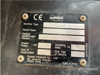 履带式挖掘机 DOOSAN DX225LC-7