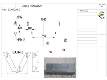 装载机铲斗 适用于 农业机械 Limas Ny 1,5m Alm. skovl med Euro:图2 装载机铲斗 适用于 农业机械 Limas Ny 1,5m Alm. skovl med Euro:图2