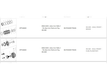 新的 轴及其零件 适用于 建筑机械 Case 87745600：图2