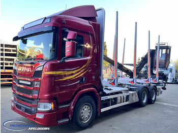 木材运输车, 起重车 Scania R650 V8 NGS 6x4, Retarder, Jonsered ('19)：图3