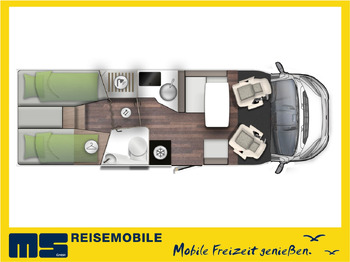 新的 半集成房车 Forster T 745 EB /-MODELL 2025- / EINZELBETTEN & RAUMBAD：图2