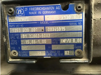 变速箱及其零件 适用于 卡车 MAN Versnellingsbak 12AS2130 TD：图5