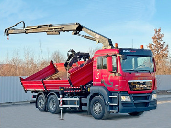 起重车 MAN TGS 26.360 Kipper 5,15m*HMF 1420 K2 + FUNK/6x2：图5