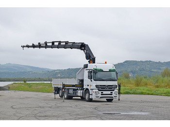 起重车, 栏板式/ 平板卡车 Mercedes-Benz ACTROS 2544 * HIAB 377 E - 8 HIPRO + FUNK* TOP：图2