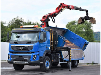 翻斗车, 起重车 Volvo FMX 370 Kipper 4,90m *EPSILON Q150Z/FUNK*6x4：图3