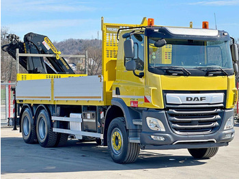 栏板式/ 平板卡车, 起重车 DAF CF 450 * PK 22002 - EH D + FUNK * 6x4 * TOP：图3