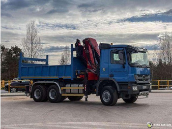 翻斗车, 起重车 Mercedes-Benz ACTROS 3341 6x6 HMF 4220 K4 CRANE KIPPER：图4