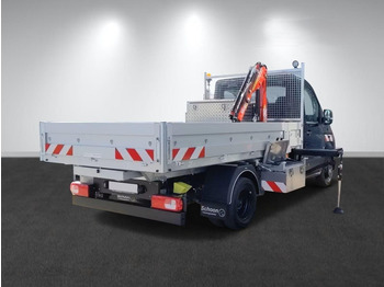 新的 栏板式/ 平板卡车, 起重车 Volkswagen Crafter 50 - Flatbed truck + crane：图2