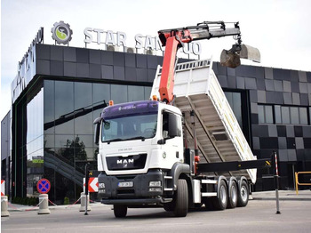 翻斗车 MAN  TGS 35.400 8X4 PALFINGER PK 33002 CRANE KIPPER：图2