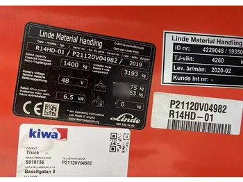 前移式叉车 Linde R14HD-01:图4 前移式叉车 Linde R14HD-01:图4
