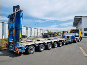 低装载半拖车 Goldhofer STZ-H6-57/80A Teleskop-Tieflader Waggontransport：图3