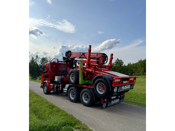 木材运输车, 起重车 用于运输 木材 SCANIA R580：图4