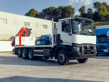 栏板式/ 平板卡车, 起重车 RENAULT C460 E6 (Platform)：图2