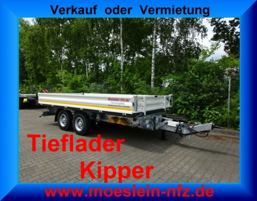 Möslein 13 t Tandem 3- Seitenkipper Tieflader-- Neufahr - 翻斗拖车:图2 Möslein 13 t Tandem 3- Seitenkipper Tieflader-- Neufahr - 翻斗拖车:图2