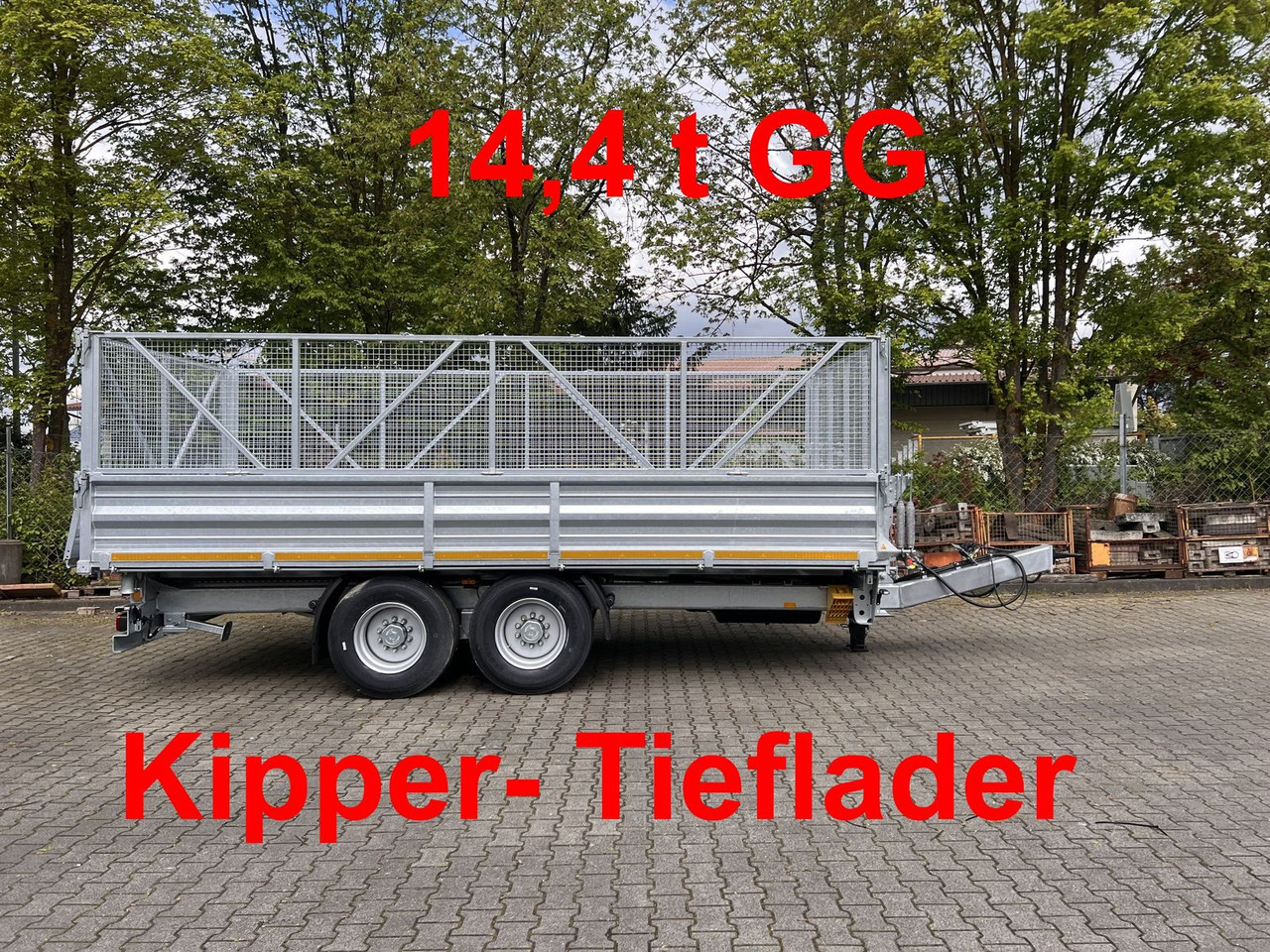 Möslein 14 t Tandem- Kipper Tieflader 5,70 m lang, Brei - 翻斗拖车:图1 Möslein 14 t Tandem- Kipper Tieflader 5,70 m lang, Brei - 翻斗拖车:图1