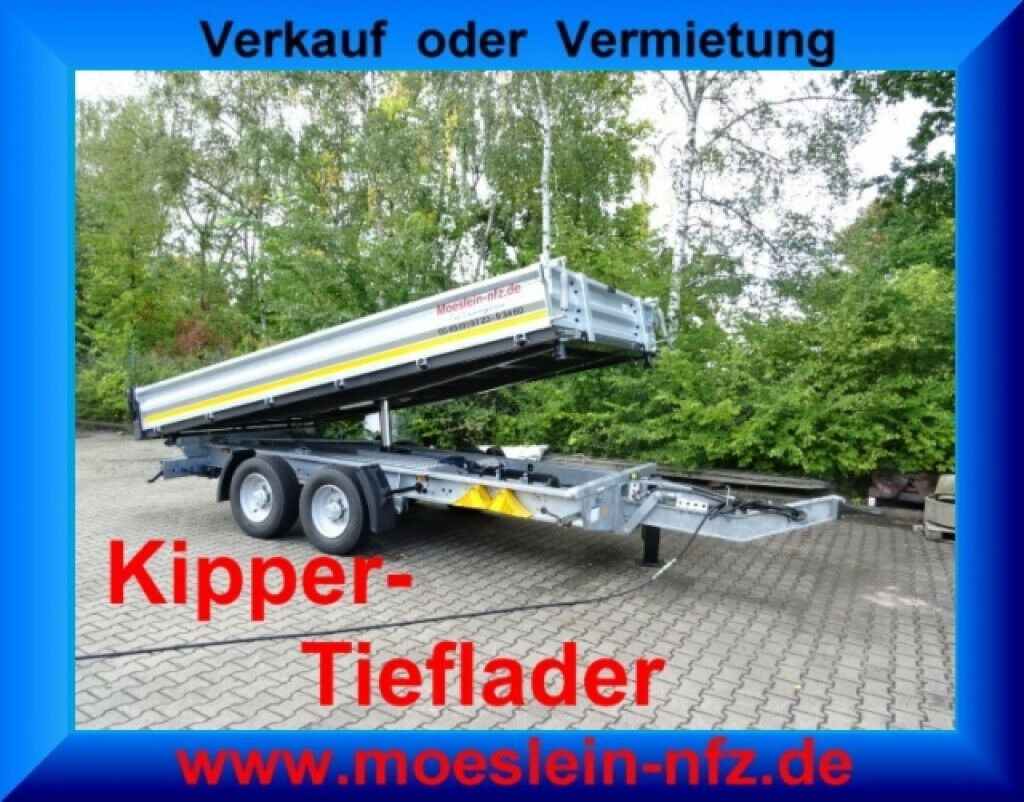 Möslein neuer Tandem 3- Seitenkipper Tieflader-- Neufah - 翻斗拖车:图1 Möslein neuer Tandem 3- Seitenkipper Tieflader-- Neufah - 翻斗拖车:图1