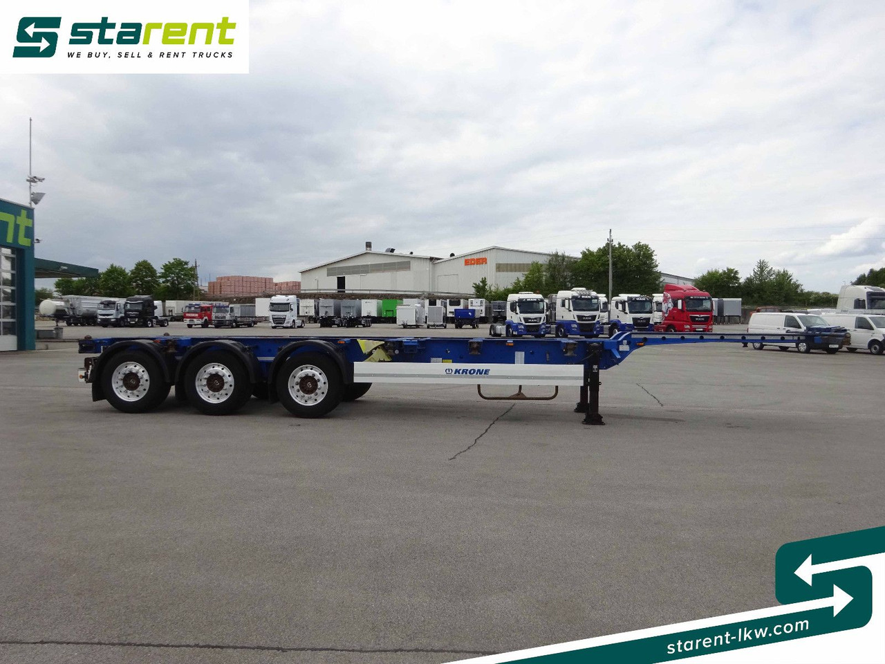 Krone Containerchassis 1x20 / 2x20 / 1x40 / 1x45, ALU - 集装箱运输车/ 可拆卸车身的半拖车:图4 Krone Containerchassis 1x20 / 2x20 / 1x40 / 1x45, ALU - 集装箱运输车/ 可拆卸车身的半拖车:图4