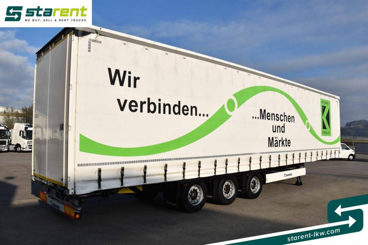 Krone Megatrailer Hubdach Liftachse Palettenanschlagl. - 侧帘半拖车:图5 Krone Megatrailer Hubdach Liftachse Palettenanschlagl. - 侧帘半拖车:图5