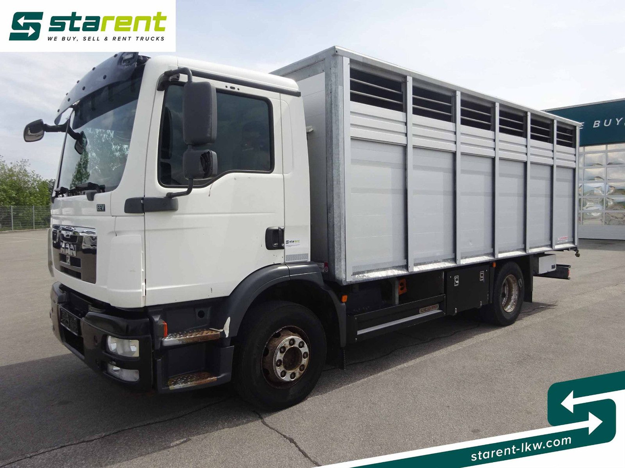 MAN TGM 15.290 Viehtransporter, Scheuwimmer Aufbau - 马匹运输车:图1 MAN TGM 15.290 Viehtransporter, Scheuwimmer Aufbau - 马匹运输车:图1