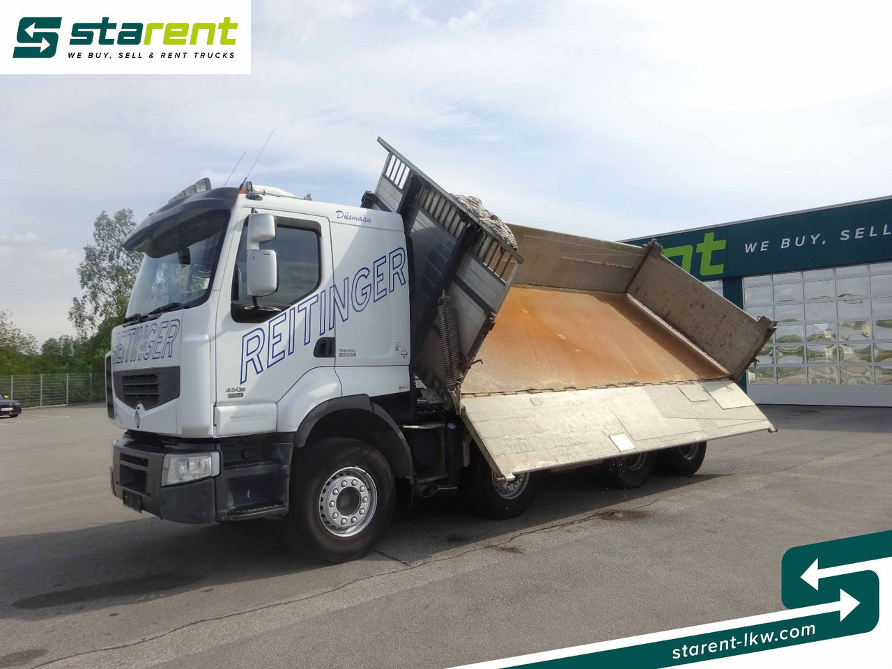 Renault Premium 450 DXi, 8x4, 3 Seitenkipper, Standklima - 翻斗车:图1 Renault Premium 450 DXi, 8x4, 3 Seitenkipper, Standklima - 翻斗车:图1