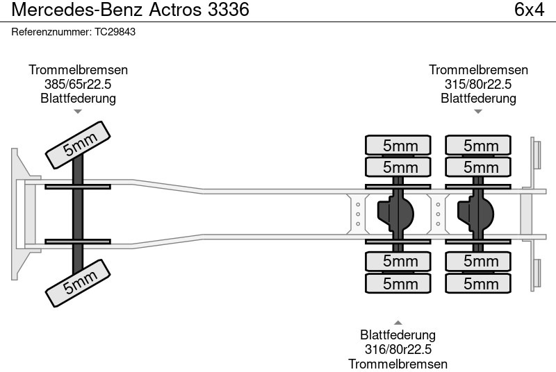 Mercedes-Benz Actros 3336 - 翻斗车:图5 Mercedes-Benz Actros 3336 - 翻斗车:图5