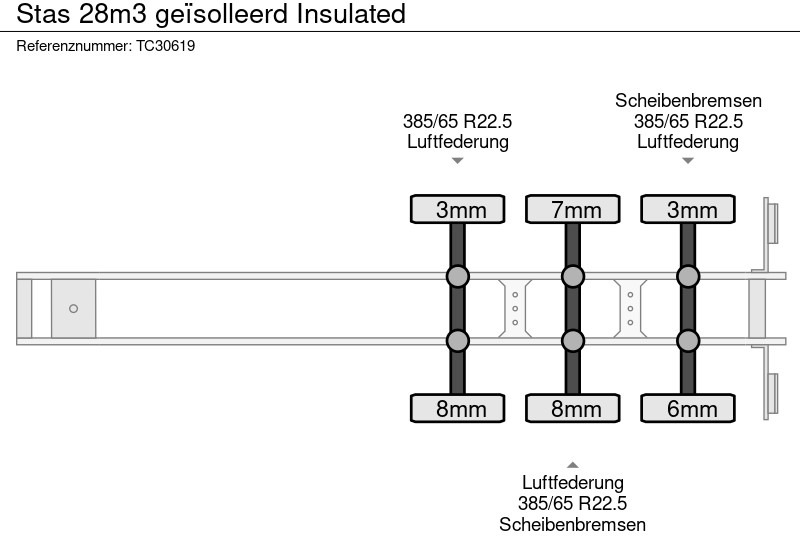 翻斗半拖车 Stas 28m3 geïsolleerd Insulated：图12