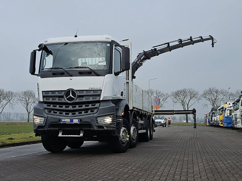 Mercedes-Benz AROCS 3240 HIAB 232ES5 - 栏板式/ 平板卡车, 起重车:图1 Mercedes-Benz AROCS 3240 HIAB 232ES5 - 栏板式/ 平板卡车, 起重车:图1