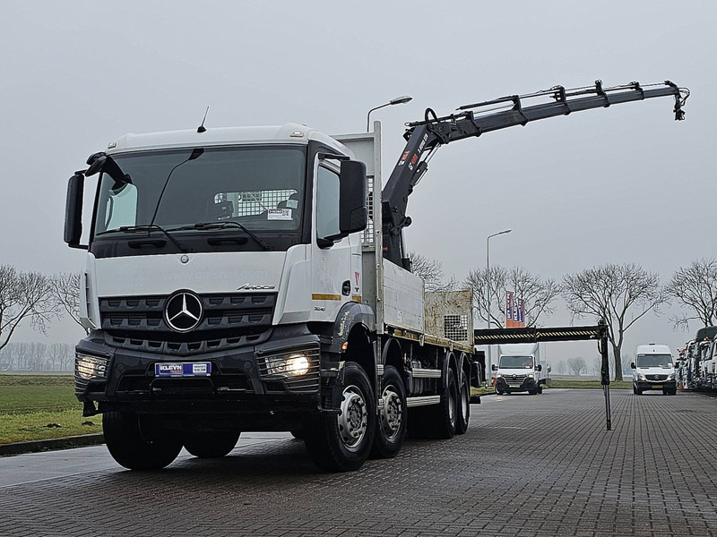 Mercedes-Benz AROCS 3240 HIAB 232ES5 - 栏板式/ 平板卡车, 起重车:图1 Mercedes-Benz AROCS 3240 HIAB 232ES5 - 栏板式/ 平板卡车, 起重车:图1