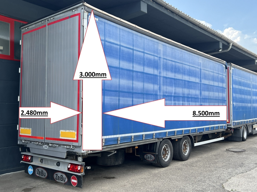 Zebu 3037 Tandem 8.5m P+P Edscha Verdeck - 侧帘拖车:图1 Zebu 3037 Tandem 8.5m P+P Edscha Verdeck - 侧帘拖车:图1