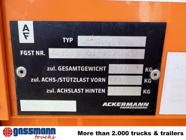 Ackermann PS-F 5.3/13.5 EZG SPS, Edscha-Verdeck, Lenkachse - 栏板式/ 平板半拖车:图5 Ackermann PS-F 5.3/13.5 EZG SPS, Edscha-Verdeck, Lenkachse - 栏板式/ 平板半拖车:图5