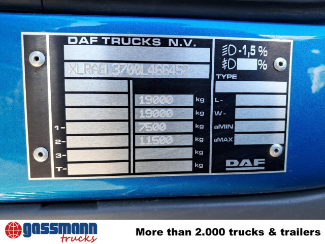 DAF LF 290 FA 4x2, Nebenantrieb, Navi, Abrollanlage - 吊钩升降车:图4 DAF LF 290 FA 4x2, Nebenantrieb, Navi, Abrollanlage - 吊钩升降车:图4