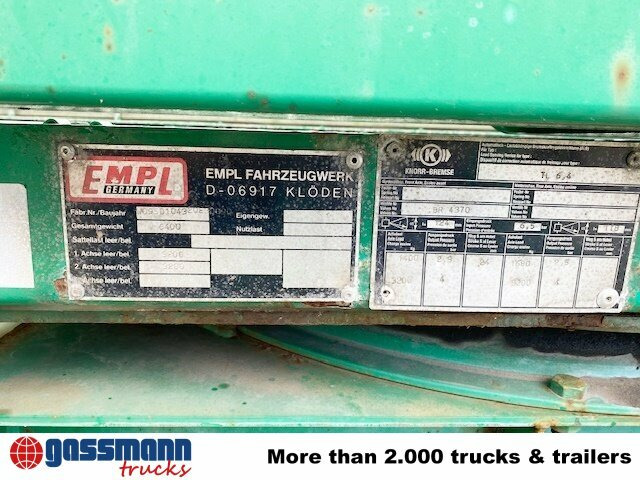 Empl TL 6,4 Spezial-Tiefladeanhänger, - 低装载拖车:图5 Empl TL 6,4 Spezial-Tiefladeanhänger, - 低装载拖车:图5