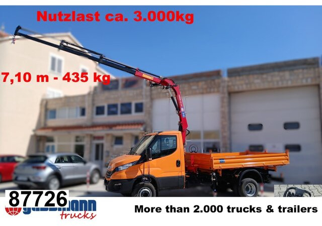 Iveco Daily 70C18H 4x2 mit Kran HMF 340-K3, Funk - 翻斗车, 起重车:图1 Iveco Daily 70C18H 4x2 mit Kran HMF 340-K3, Funk - 翻斗车, 起重车:图1