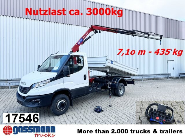 Iveco Daily 70C18H 4x2 mit Kran HMF 340-K3, Funk - 翻斗车, 起重车:图1 Iveco Daily 70C18H 4x2 mit Kran HMF 340-K3, Funk - 翻斗车, 起重车:图1