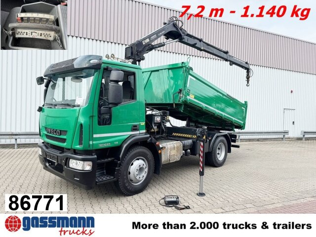 Iveco EuroCargo ML160E28 4x2 mit Kran Hiab XS 088 ES-2 - 翻斗车, 起重车:图1 Iveco EuroCargo ML160E28 4x2 mit Kran Hiab XS 088 ES-2 - 翻斗车, 起重车:图1