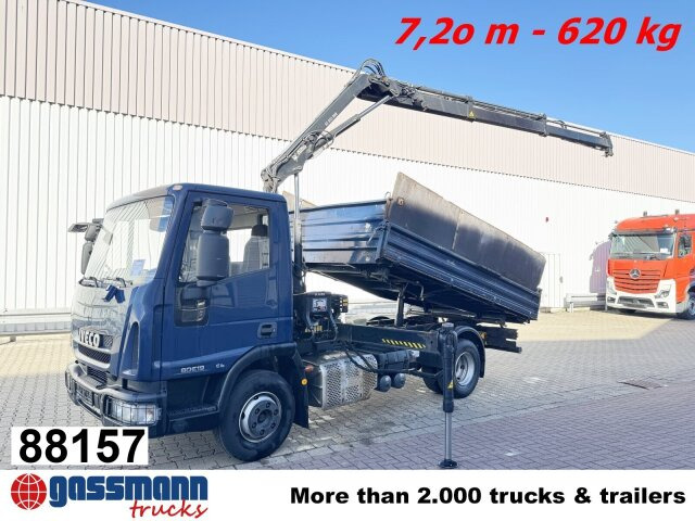 Iveco EuroCargo ML80E19 4x2 mit Kran Hiab XS055B-2 - 翻斗车, 起重车:图1 Iveco EuroCargo ML80E19 4x2 mit Kran Hiab XS055B-2 - 翻斗车, 起重车:图1