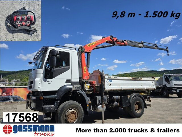 Iveco Trakker AD190T36W/T 4x4 mit Kran Palfinger PK - 翻斗车, 起重车:图1 Iveco Trakker AD190T36W/T 4x4 mit Kran Palfinger PK - 翻斗车, 起重车:图1