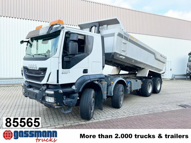 Iveco Trakker AT410T50 8x4, Stahlmulde ca. 16m³, - 翻斗车:图1 Iveco Trakker AT410T50 8x4, Stahlmulde ca. 16m³, - 翻斗车:图1