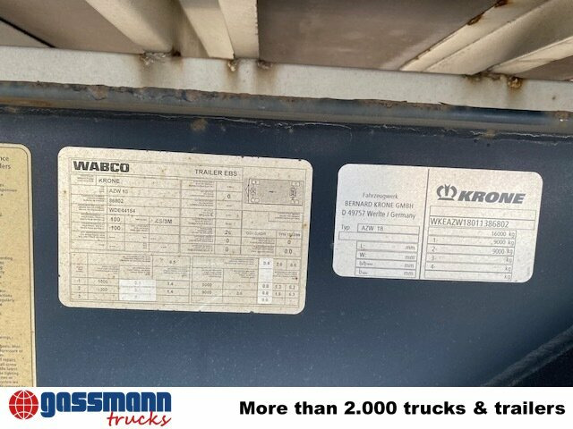 Krone AZW 18 - 集装箱运输车/ 可拆卸车身的拖车:图5 Krone AZW 18 - 集装箱运输车/ 可拆卸车身的拖车:图5