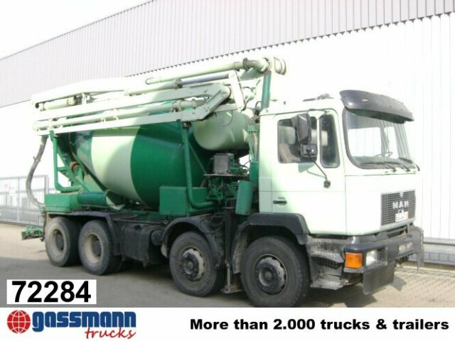MAN 33.292 8x4 Mischer Stetter 7m³ mit Pumpe - 搅拌泵卡车:图1 MAN 33.292 8x4 Mischer Stetter 7m³ mit Pumpe - 搅拌泵卡车:图1