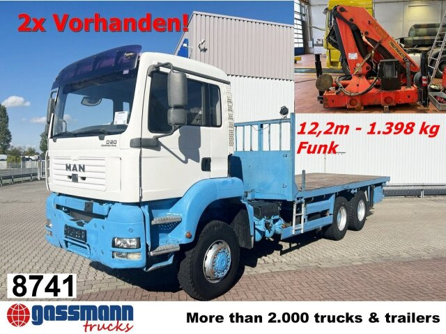 MAN TGA 26.310 6X6 BB mit Kran HMF 1253-K4, Funk - 栏板式/ 平板卡车, 起重车:图1 MAN TGA 26.310 6X6 BB mit Kran HMF 1253-K4, Funk - 栏板式/ 平板卡车, 起重车:图1