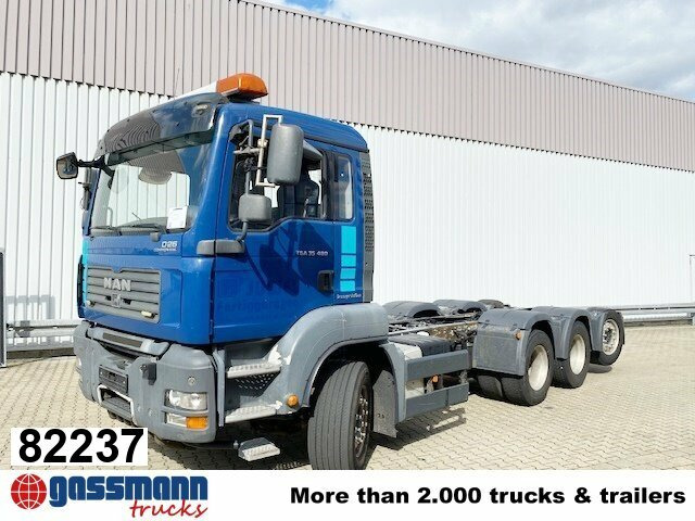 MAN TGA 35.480 8x4-4 BL, Lift-/Lenkachse - 驾驶室底盘卡车:图1 MAN TGA 35.480 8x4-4 BL, Lift-/Lenkachse - 驾驶室底盘卡车:图1