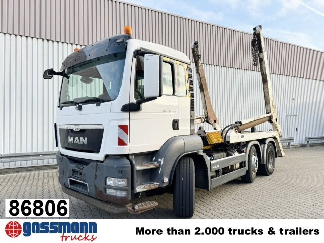 MAN TGS 26.400 6x2/4 BL mit Vorlauflenk-/liftachse, - 箕斗装载车:图1 MAN TGS 26.400 6x2/4 BL mit Vorlauflenk-/liftachse, - 箕斗装载车:图1