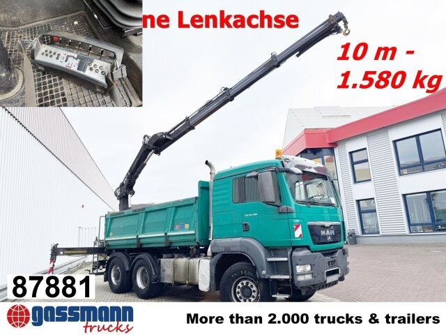 MAN TGS 26.480 6x4 BL Maurer, Lenkachse, Bordmatik, - 翻斗车, 起重车:图1 MAN TGS 26.480 6x4 BL Maurer, Lenkachse, Bordmatik, - 翻斗车, 起重车:图1