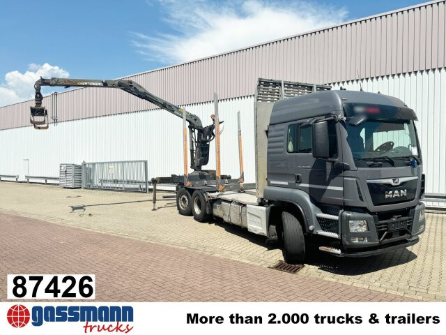 MAN TGS 26.500 6X4H-4 BL, PriTarder, HydroDrive, - 木材运输车, 起重车:图1 MAN TGS 26.500 6X4H-4 BL, PriTarder, HydroDrive, - 木材运输车, 起重车:图1